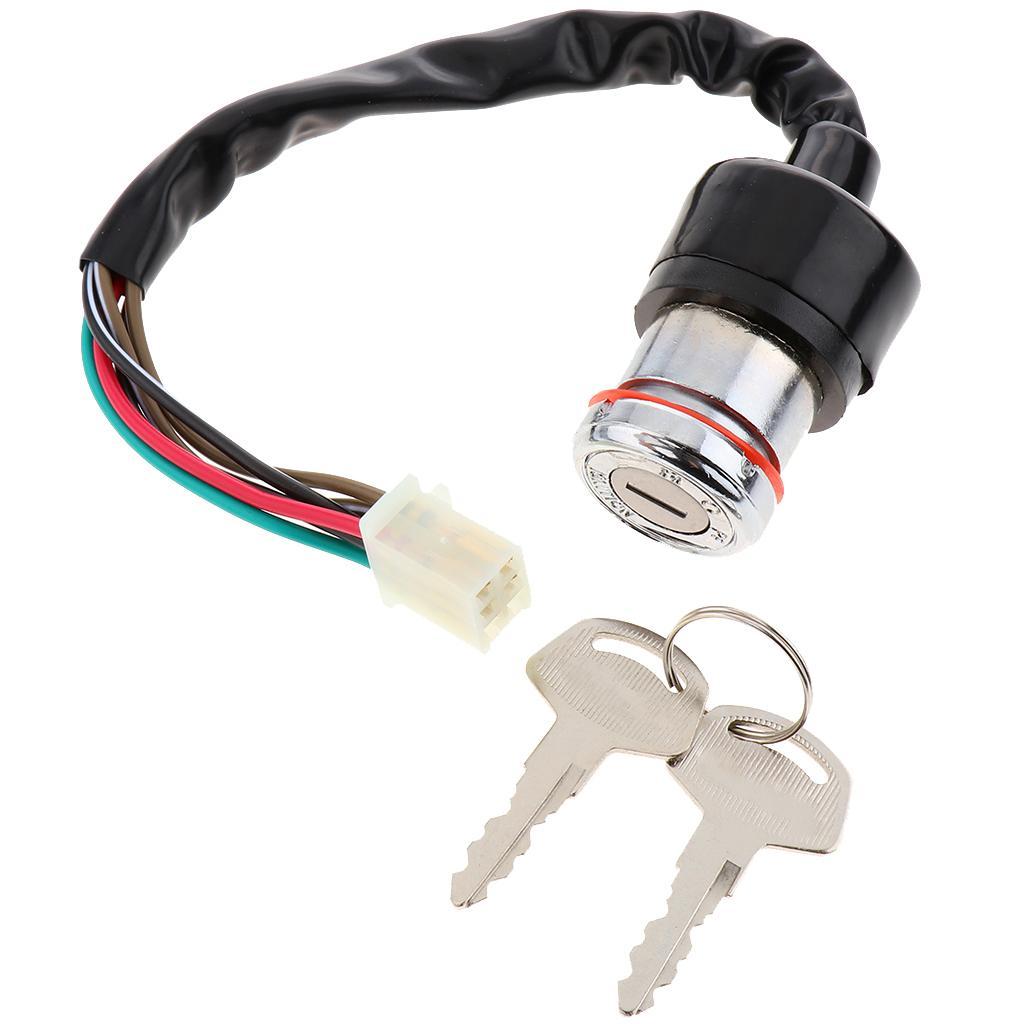2X  Ignition Switch Key Assembly for for Suzuki  125 Scooter