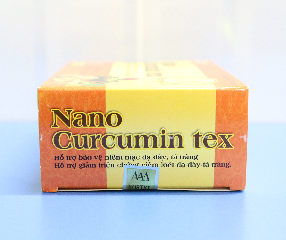 Viên tinh nghệ Nano Curcumin Tex Tam Thất Xạ Đen giảm viêm loét dạ dày, tá tràng, ung bướu - Hộp 30 viên dùng 1 tháng