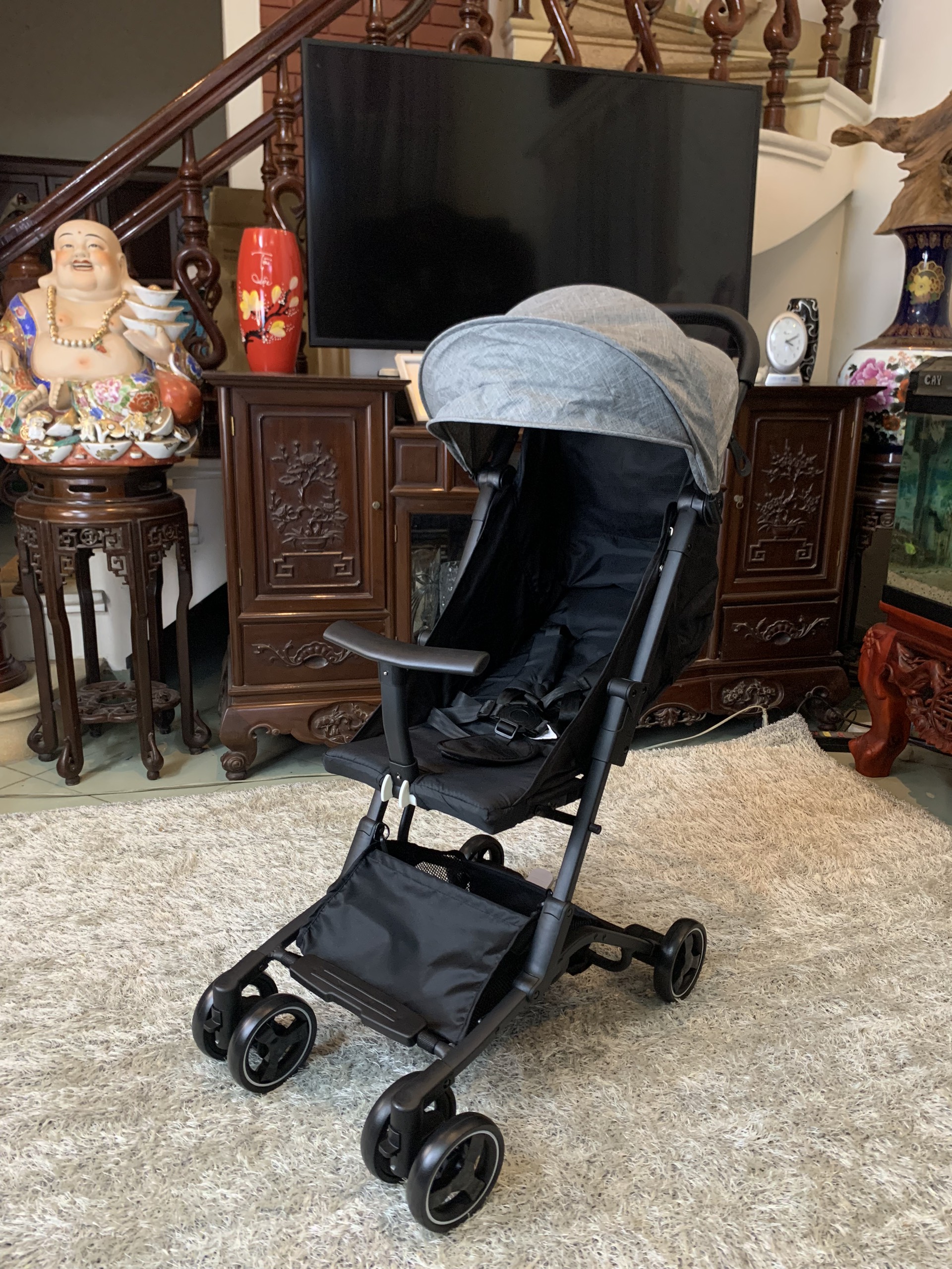 Xe đẩy du lịch gấp gọn cho bé 3 tư thế SkyLove dùng cho các bé từ sơ sinh mẫu mới năm 2023