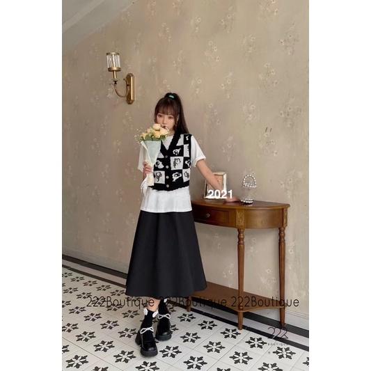 Áo gile hoạ tiết 58a88