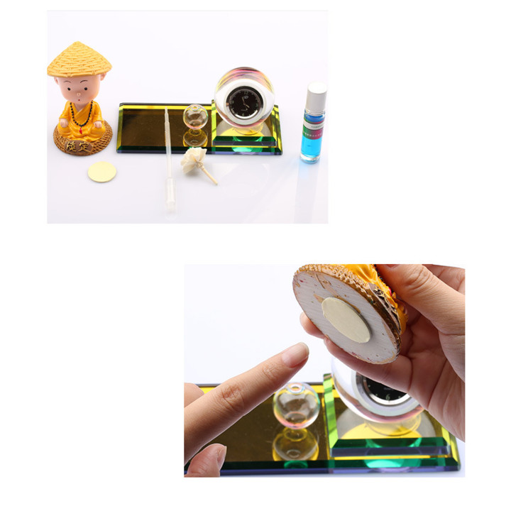 Tượng phật pha lê cao cấp trên ô tô 72593