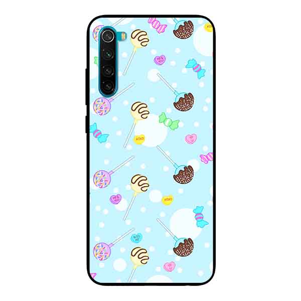 Ốp Lưng in cho Xiaomi Redmi Note 8 Mẫu Họa Tiết Kẹo Ngọt - Hàng Chính Hãng