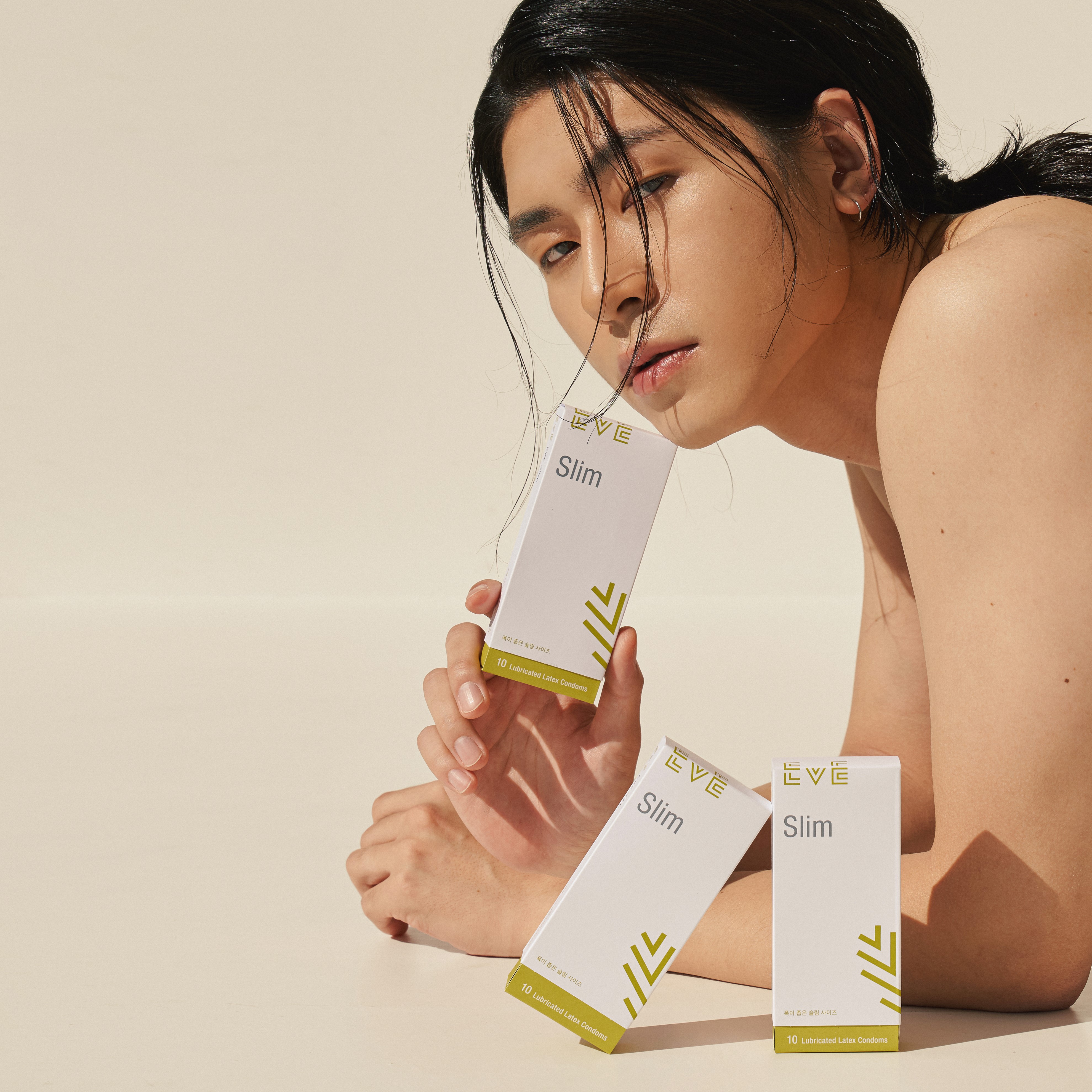 Bao cao su EVE Slim - Hộp 10 cái - Nhập khẩu chính hãng Hàn Quốc Vegan | PETA & GMP certified
