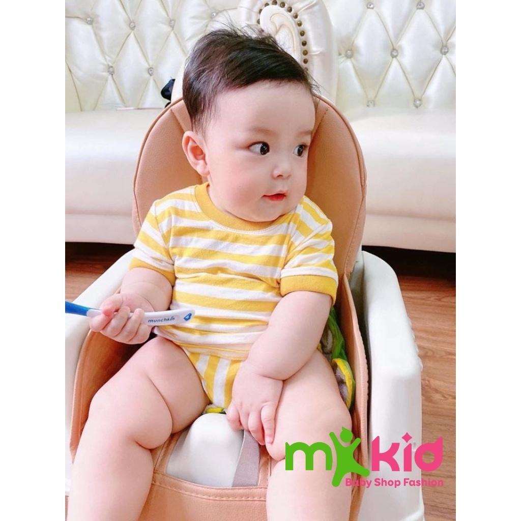 Bộ Cộc Tay Cho Bé Bộ Chip Sọc 5 Màu Chất Cotton Cao Cấp Co Giãn 4 Chiều Thấm Hút Mồ Hôi Tốt