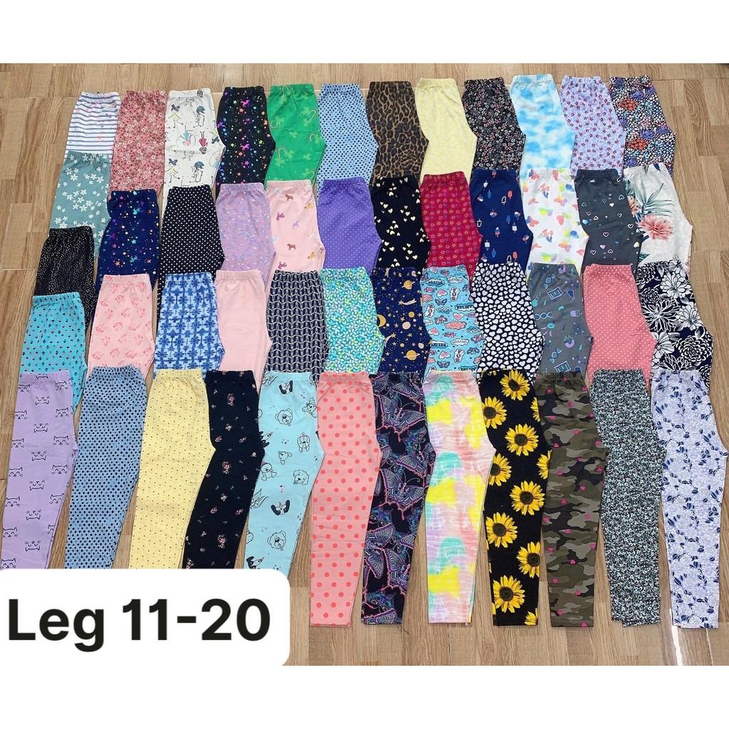 (SIÊU ĐẸP) QUẦN LEGGING DÀI/ QUẦN DÀI HOẠ TIẾT THUN COTTON 4 CHIỀU CHO BÉ 9-41KG (giá 1 cái)