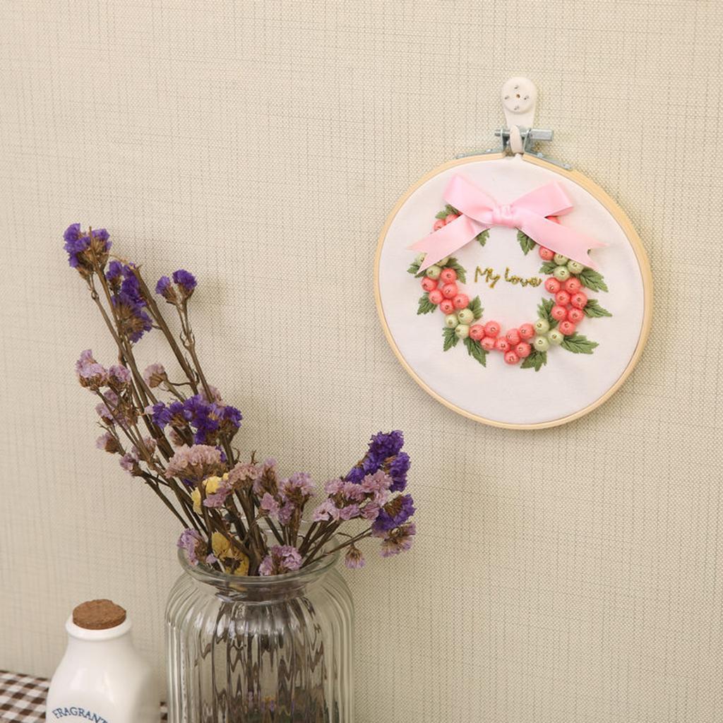 1 Set Embroidery Starter Kits Cross Stitch Kits Beginners for DIY Embroidery Craft