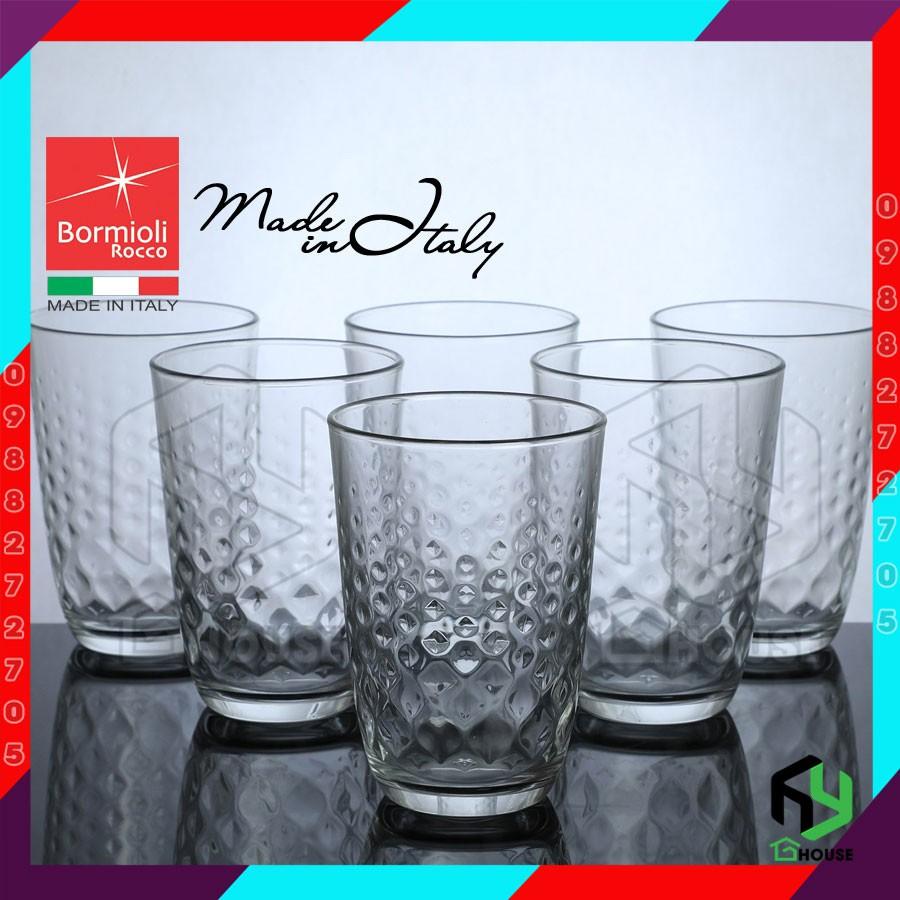 Bộ 6 ly thủy tinh GLIT- Bormioli Rocco - 395ml - Hàng Chính Hãng