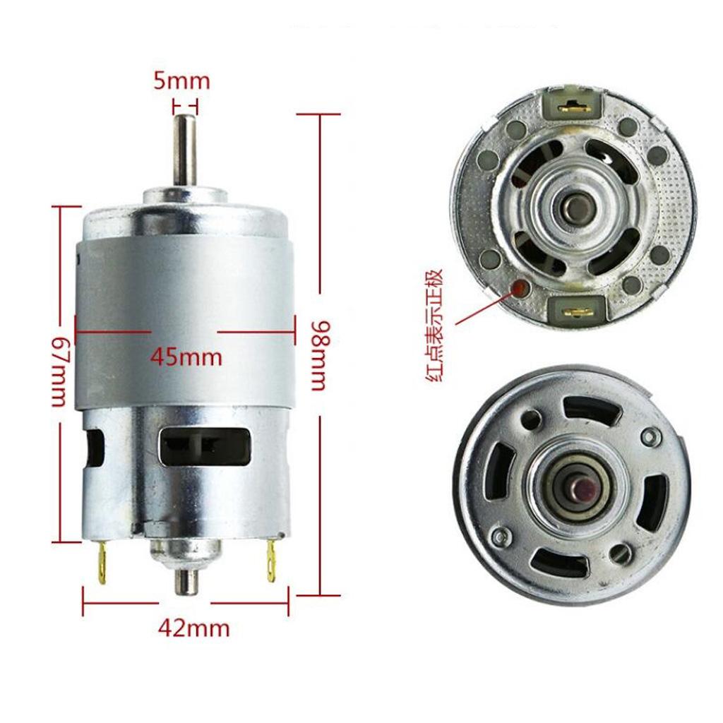 High Torque 12V DC 12000 RPM Gear Electric 775 Motor For Control