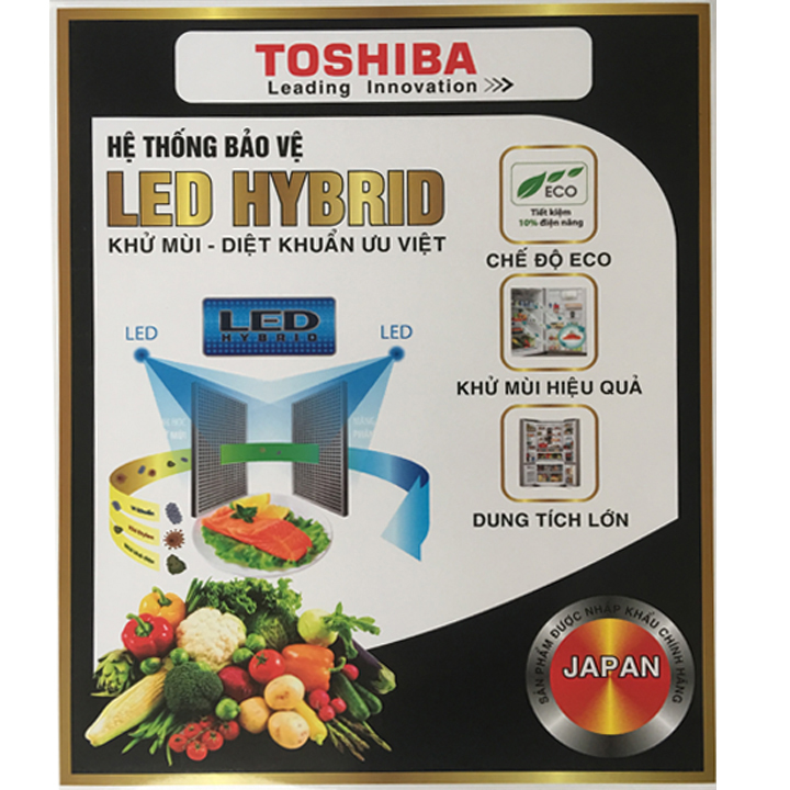 Tem dán dành cho tủ lạnh TOSHIBA