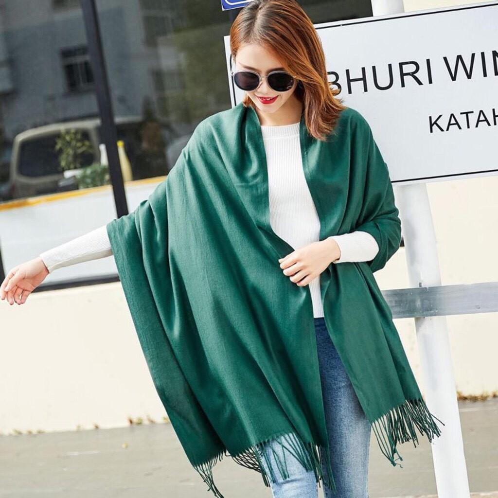  KHĂN CHOÀNG CASHMERE CÁC MÀU TRƠN CỰC MỊN ĐẸP LOẠI 1