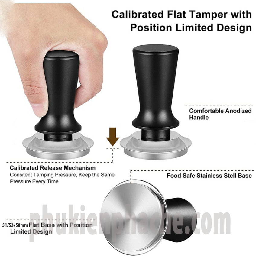 Temper Lò Xo - Cục Nén Cà Phê Lò Xo - Tamper