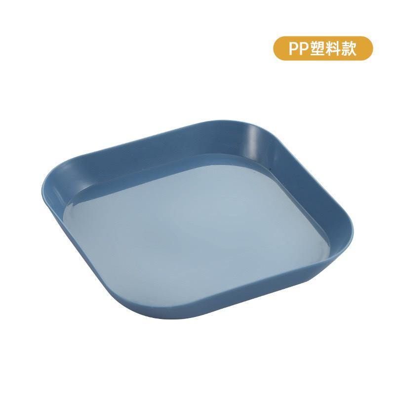 Set 6 Đĩa lúa mạch màu pastel vuông sâu, có hộp xịn xò, an toàn cho nhà bếp