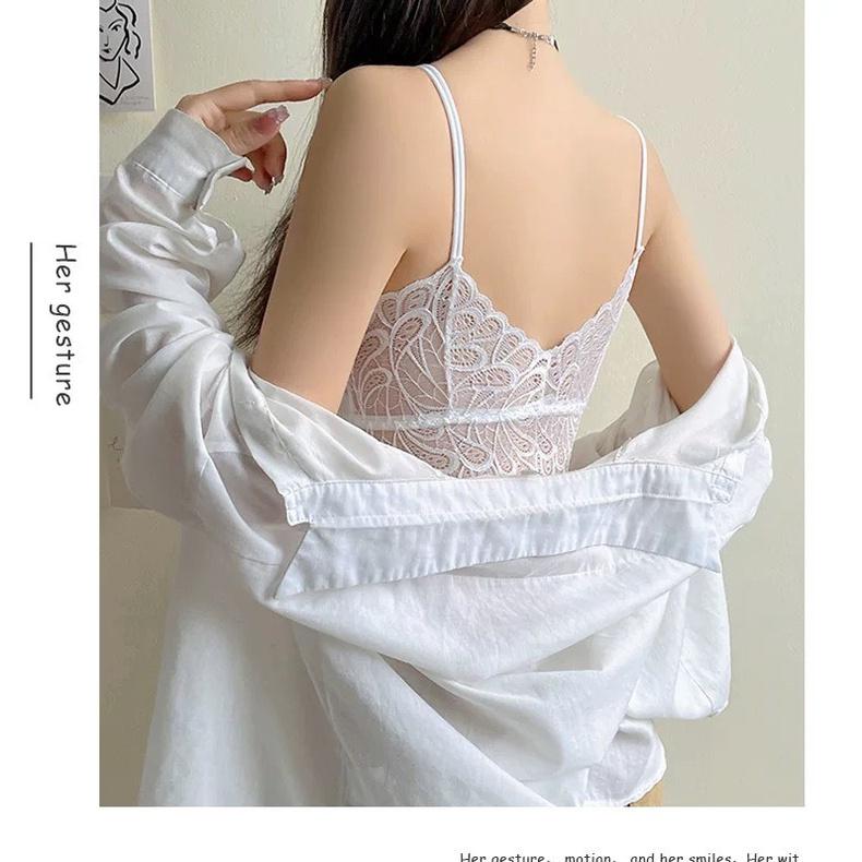 Áo Bra ren áo hai dây lót nữ họa tiết hoa gợi cảm tôn vòng một sexy quyến rũ Pasana0203