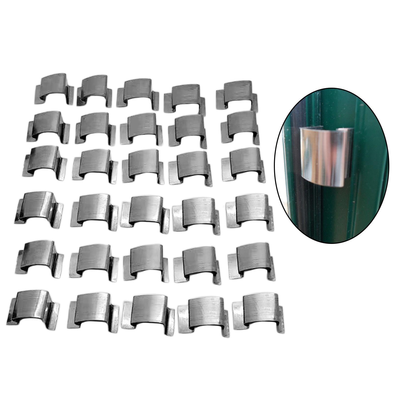 80pcs/Pack 304 Stainless Steel Greenhouse Glass Fixing G &amp; W Clips No Rust