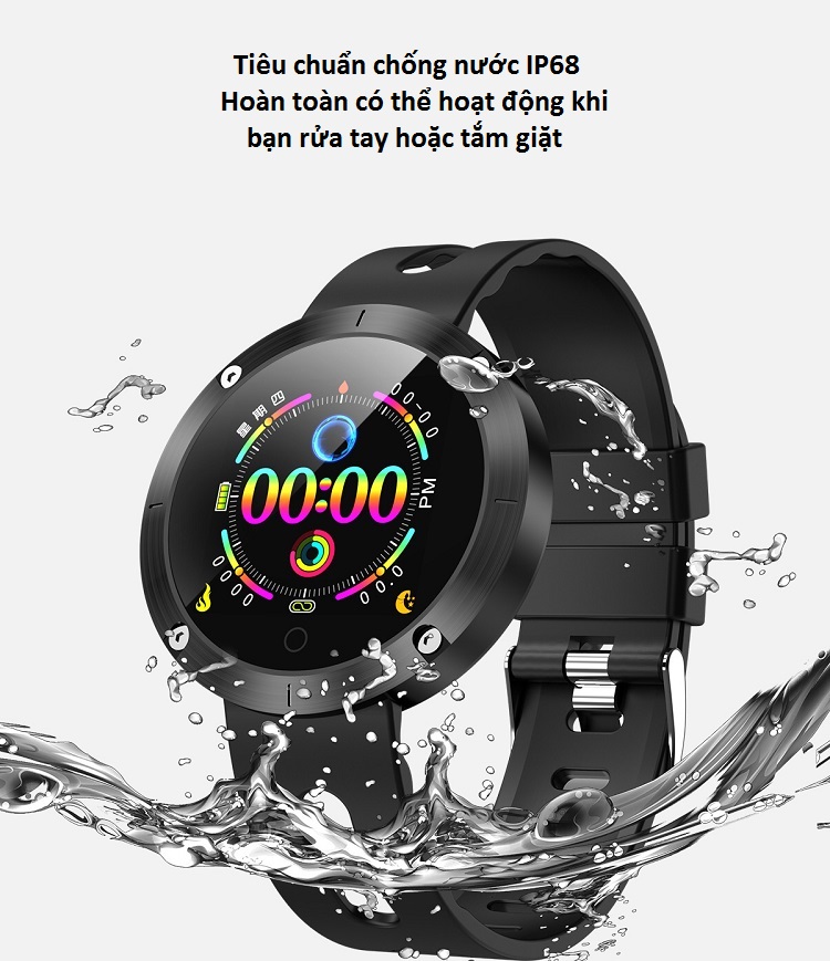 Đồng hồ thông minh theo dõi sức khỏe DM58 Plus - Hàng nhập khẩu