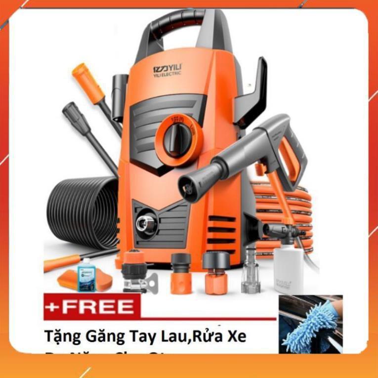 Vòi tưới cây rửa xe️️Evoucher Bơm áp lực cao phun rửa oto xe hơi, xe máy 628 TL (Loại tốt)  gang tay lau xe M 241