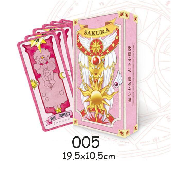 Hộp thẻ bài pháp thuật Clear Card Clow Cardcaptor Sakura Thủ lĩnh thẻ bài thẻ bài pha lê Tarot xinh xắn