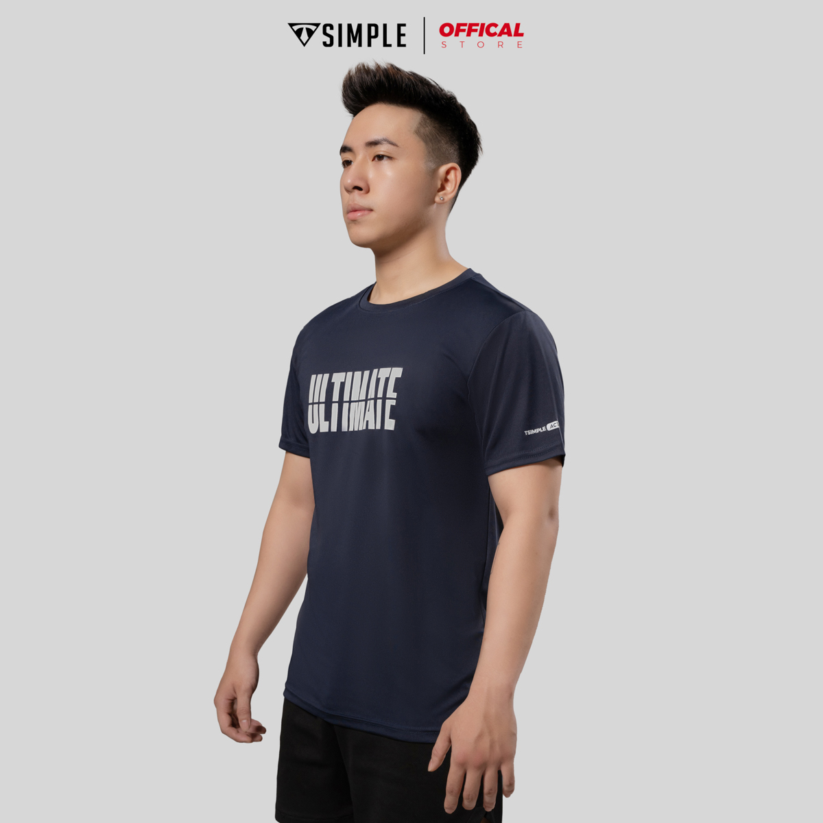 Áo Thể Thao Nam TSIMPLE cổ tròn tay ngắn tập gym vải thun lạnh thoáng mát co giãn chuẩn form MSSAHP008