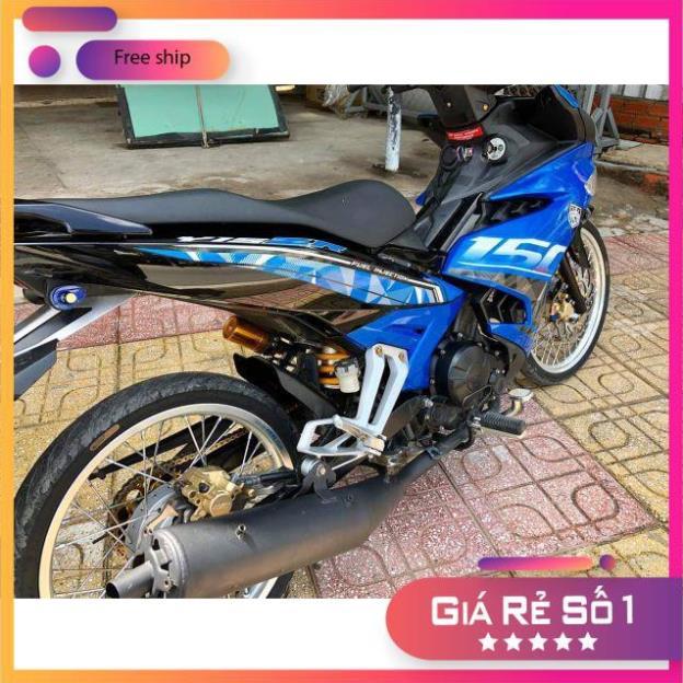 Tem rời ex 150 dán xe xanh đen như hình bảo hành màu sắc vĩnh viễn