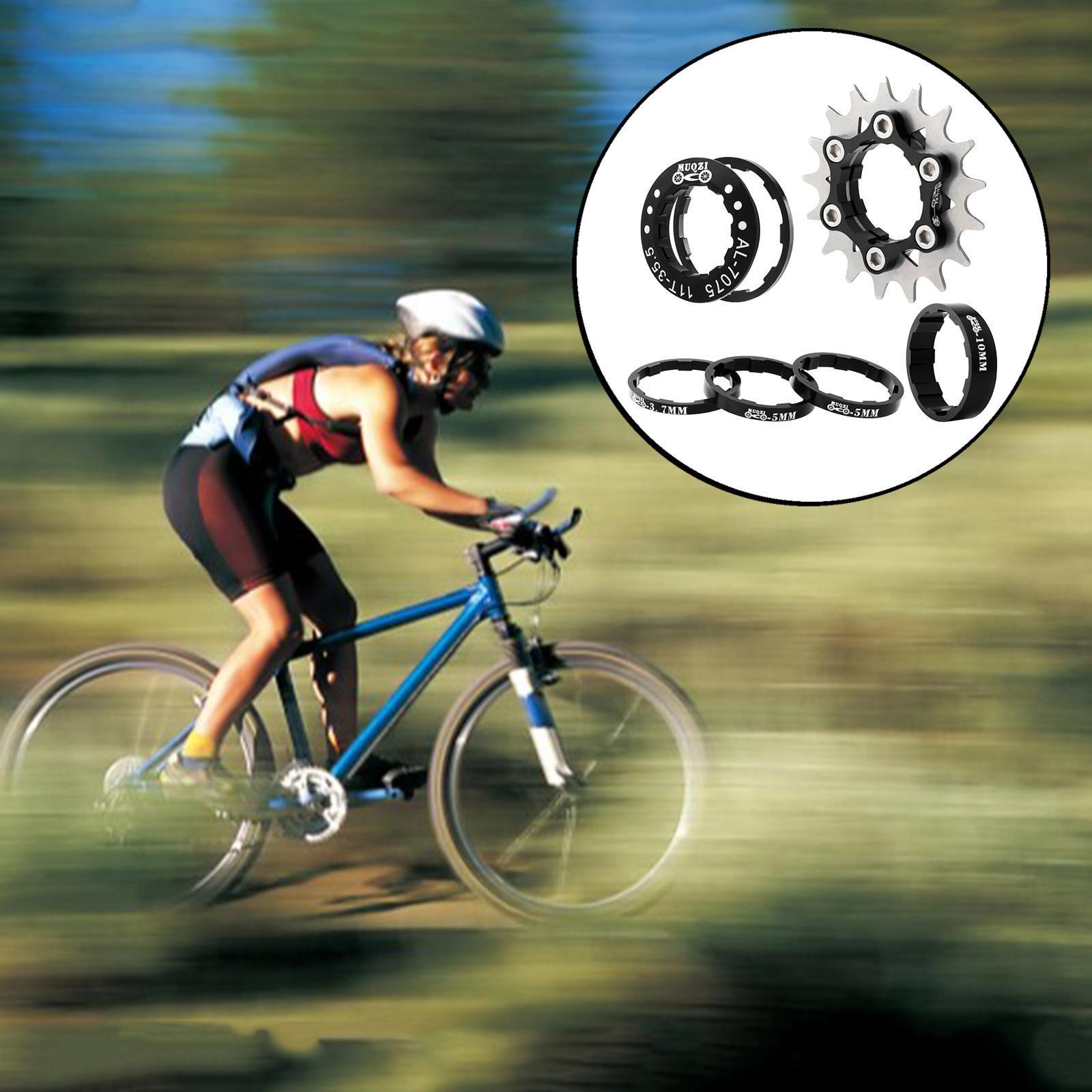 Single Cassette Cog Fixed Gear Conversion Set for 7-10s Hubs