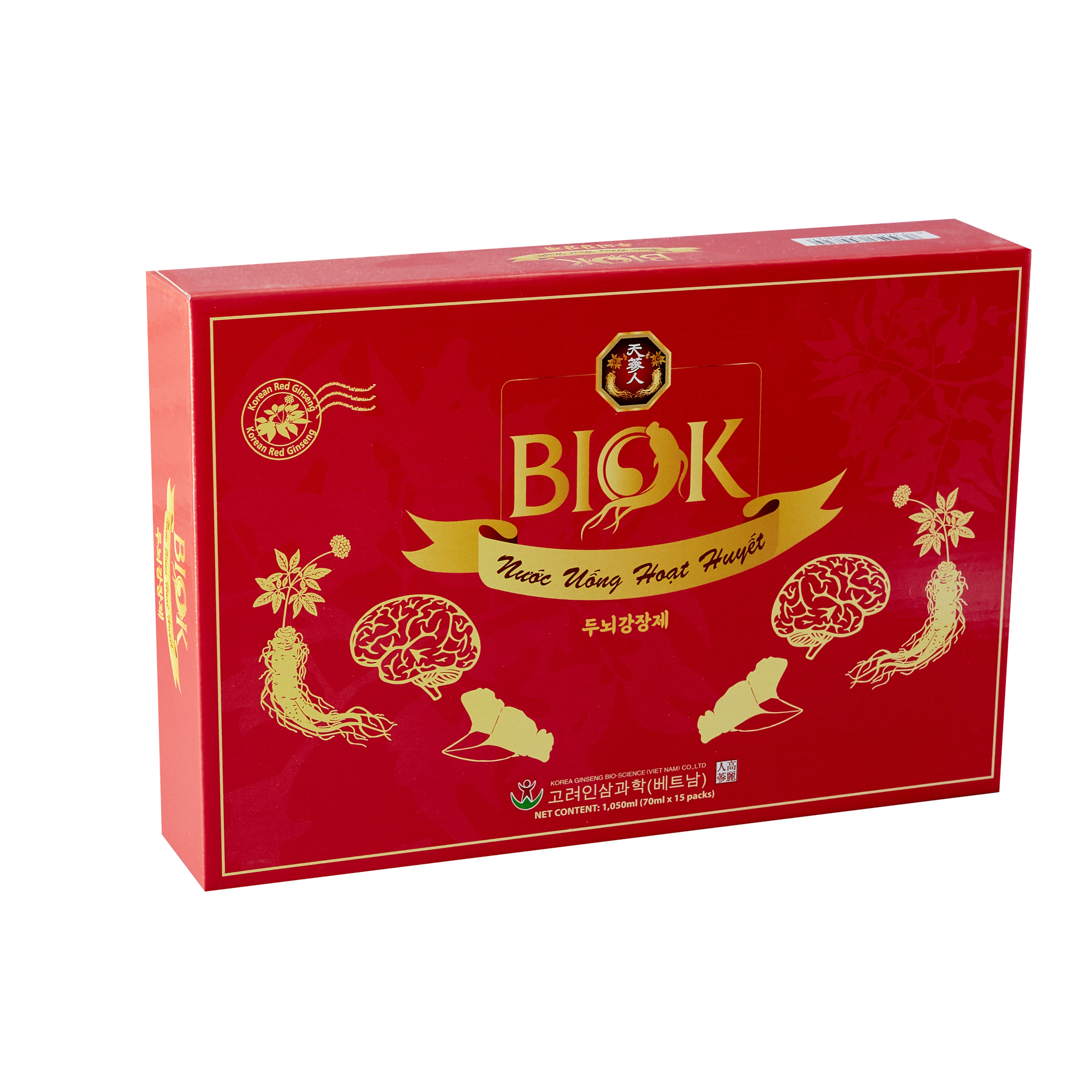 Nước uống Hoạt Huyết Biok - Hộp 15 gói * 15ml