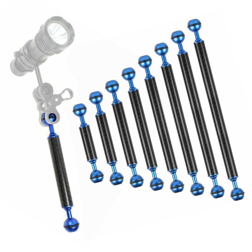 9" Diving Light Butterfly Arm Clamp Mount Ball Adapter for Black