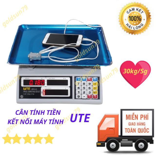 Cân điện tử tính tiền UTE 30kg/5g bán hàng siêu thị
