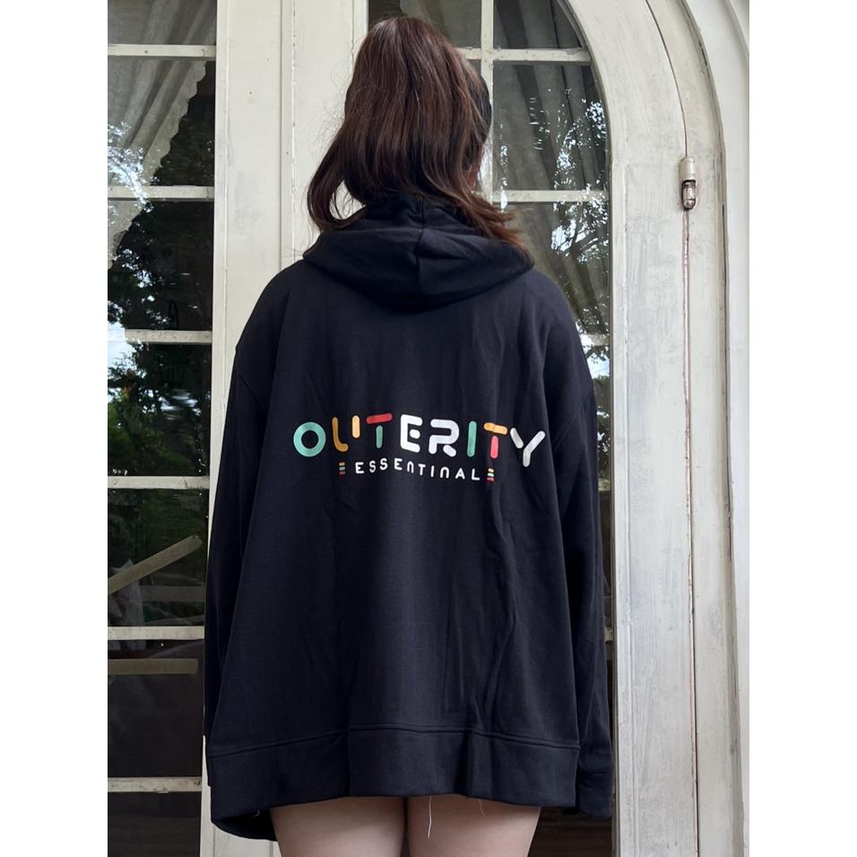 Áo khoác hoodie OUTERITY Shop vải nỉ co dãn, dày dặn mềm mịn form rộng - Outerity Basic