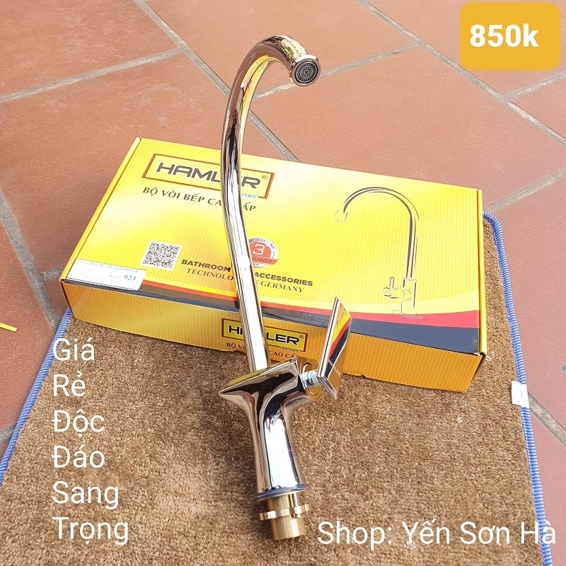 Vòi rửa chén bát nóng lạnh Hamler 923
