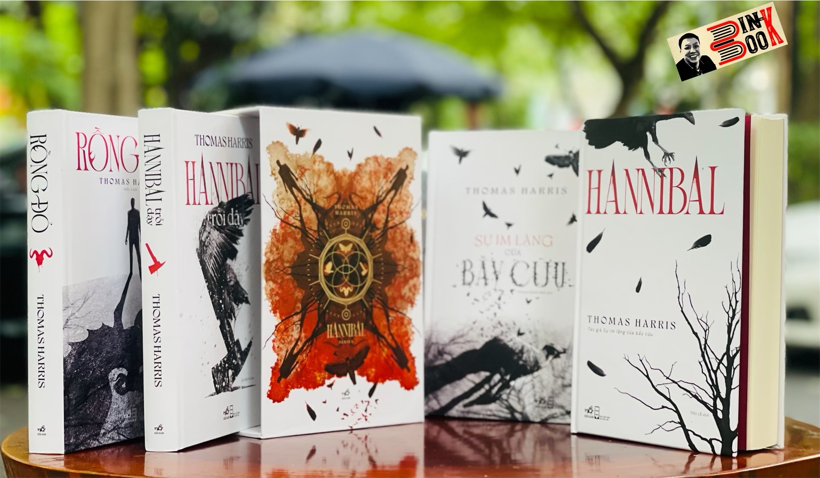 [boxset giới hạn 300 hộp gồm 4 tập bìa cứng của Nhã Nam] – HANNIBAL series – Thomas Harris – Rồng đỏ, Sự im lặng của bầy cừu, Hannibal, Hannibal trỗi dậy