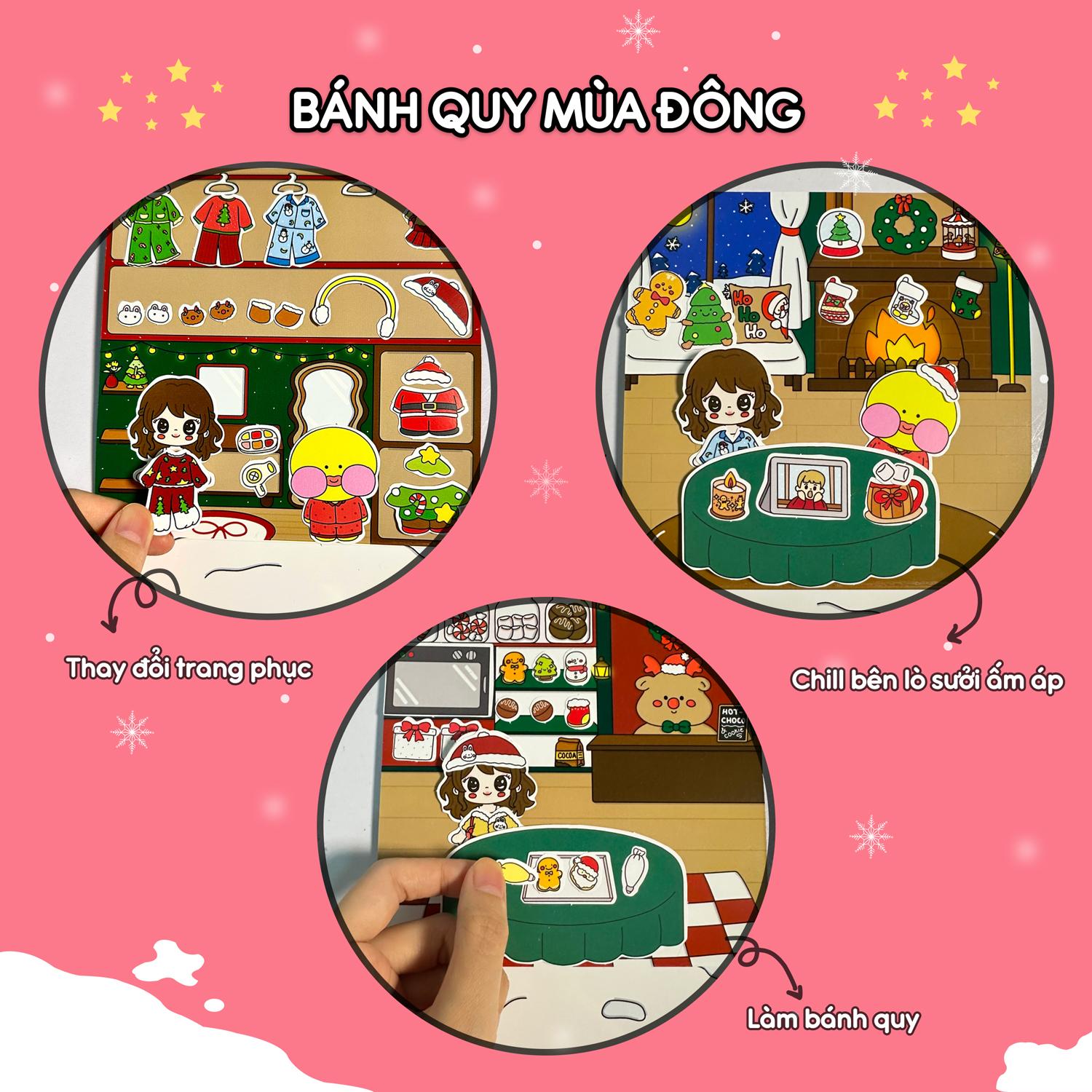 Bộ Tranh Tương Tác Cô Tiên Xanh - Bánh Quy Mùa Đông