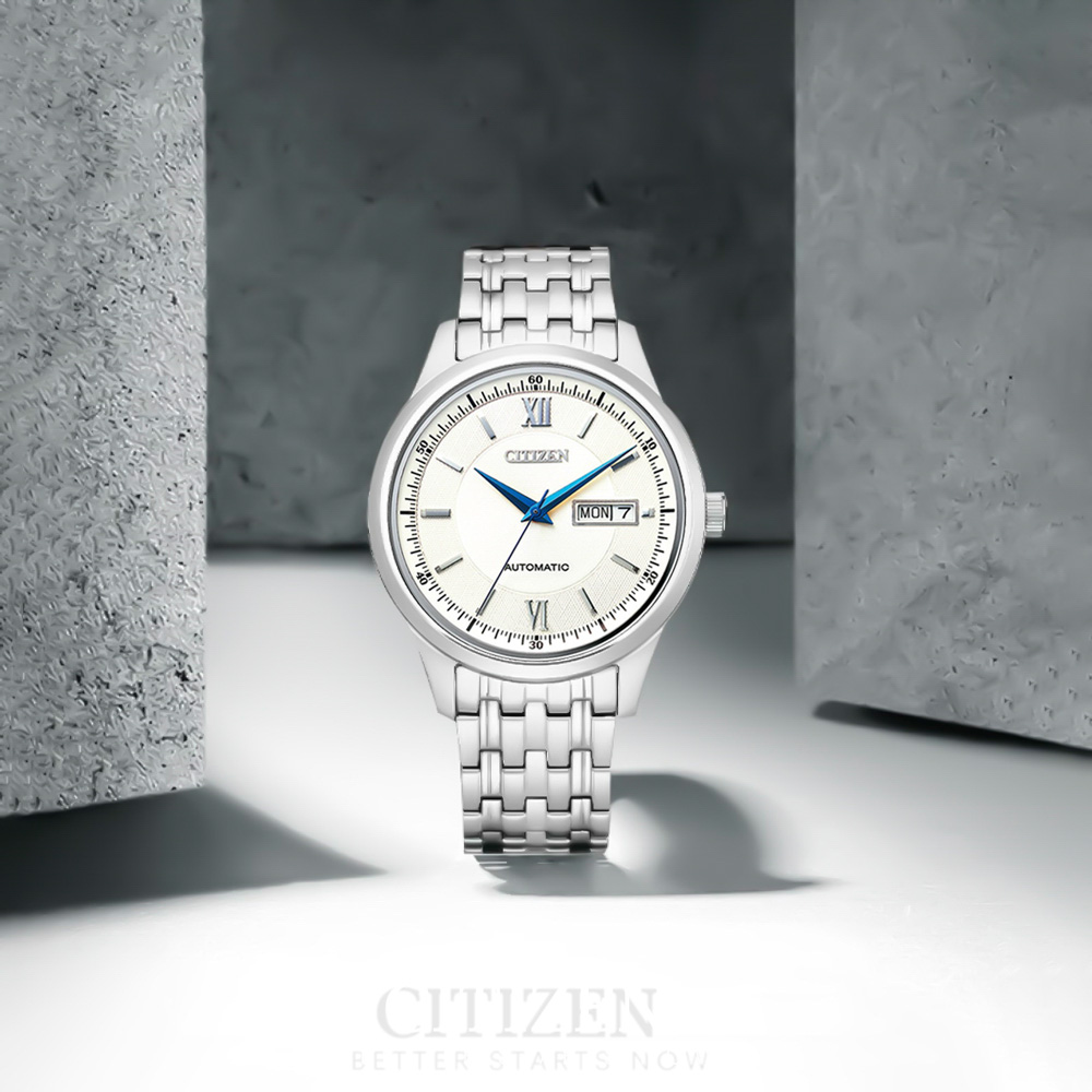 Đồng Hồ Nam Citizen Dây Thép Không Gỉ NY4051-51A - Mặt Trắng (Sapphire)