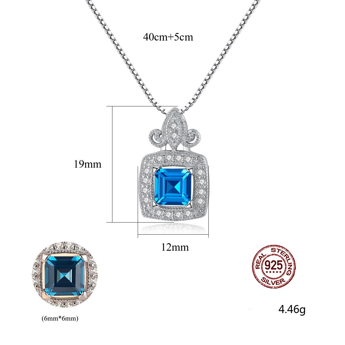 Bộ Trang Sức Bạc Cho Nữ Đính Đá Cao Cấp 3 món - BDM2305 - Bảo Ngọc Jewelry