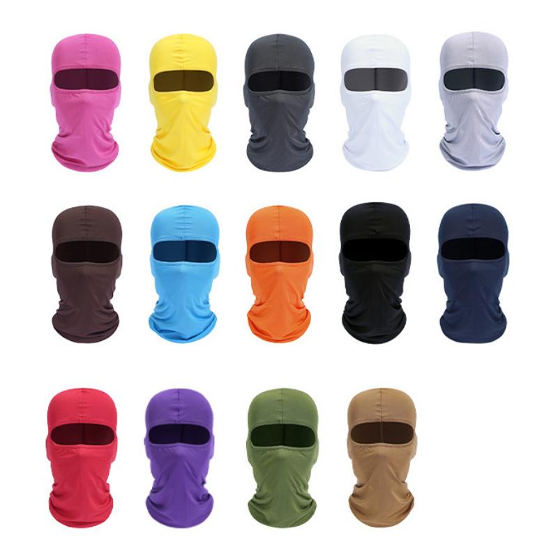 Mũ xe đạp nam Balaclava Full Face Ski Mask Hood đi bộ cắm trại săn bắn chiến thuật quân sự Airsoft Mũ xe đạp mũ cổ Color: 08