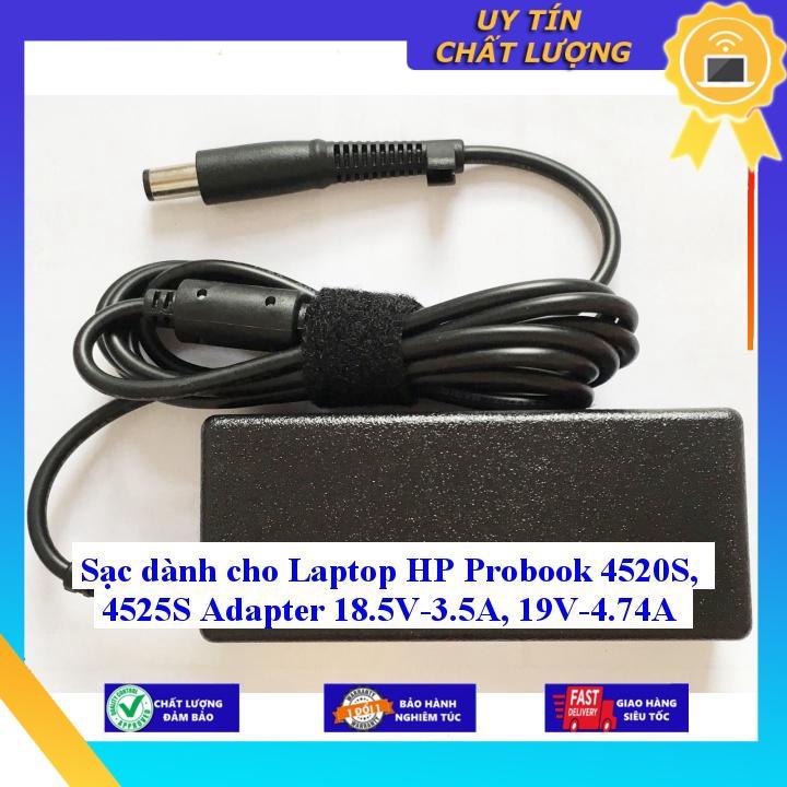 Sạc dùng cho Laptop HP Probook 4520S 4525S Adapter 18.5V-3.5A 19V-4.74A - Hàng Nhập Khẩu New Seal