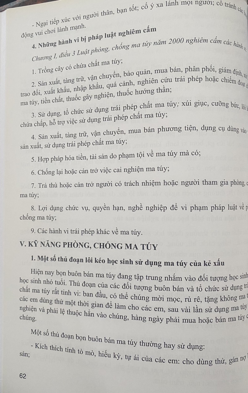 Kỹ năng phòng chống m a t ú y, bạo lực học đường và các tệ nạn xã hội trong các cơ sở giáo dục