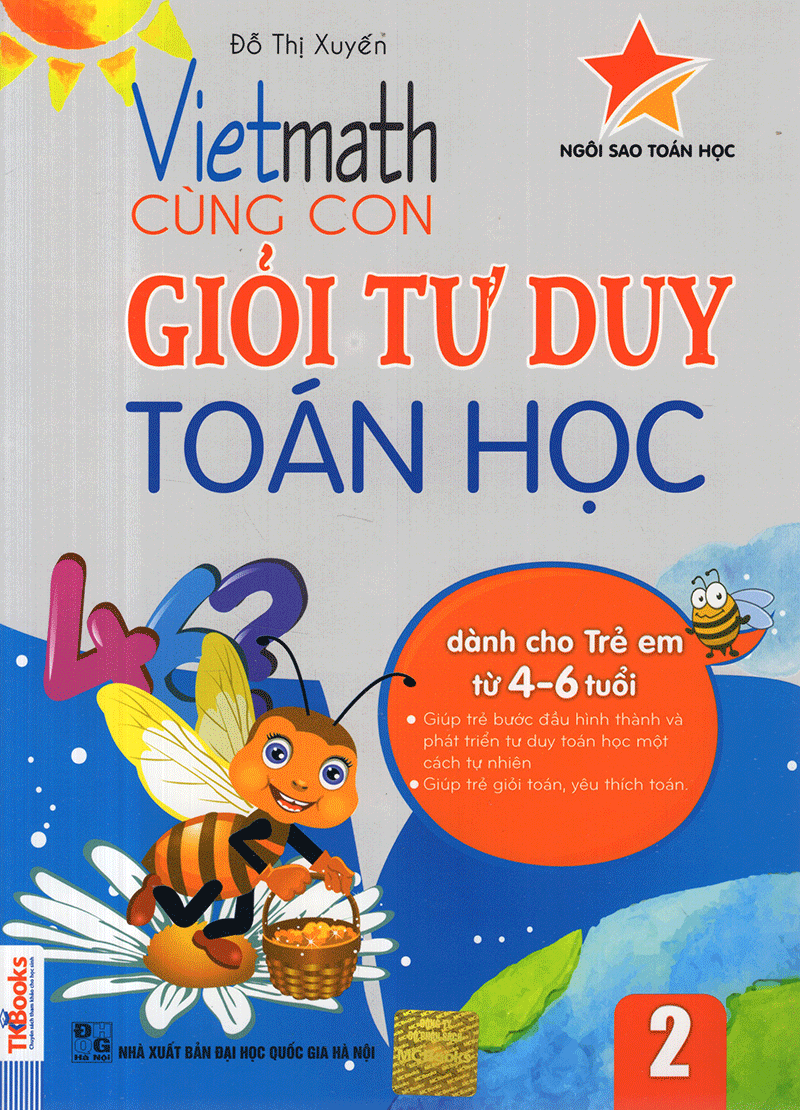 Combo - Vietmath Cùng Con Giỏi Tư Duy  Toán Học (5 Tập)