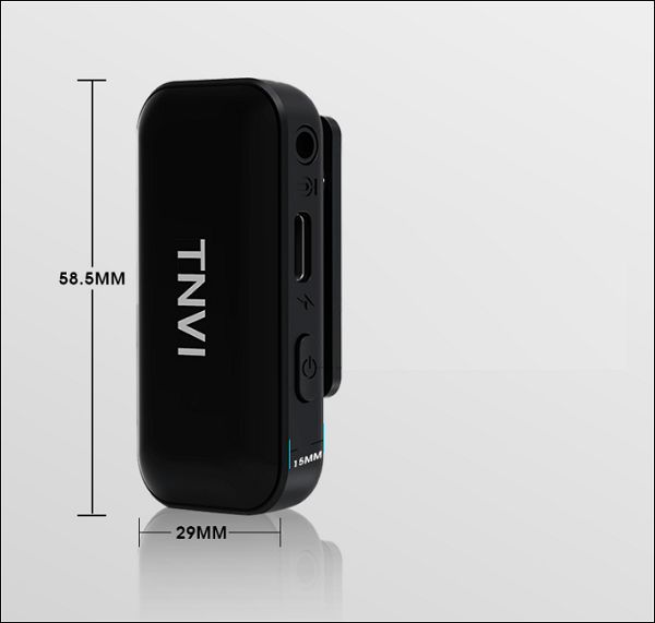 Micro thu âm cài áo không dây TNVI V3 cho 2 người Hàng Chính Hãng