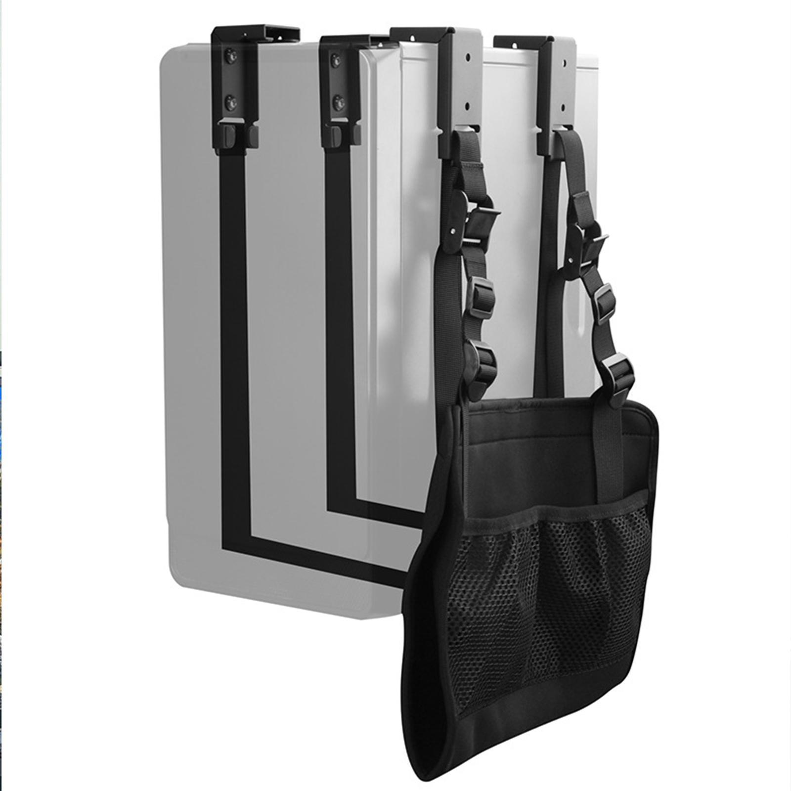 Universal under Desk Computer Mount, Wall Mount Hanging Rack/ Computer Mainframe Hanger with Storage Bag, Adjustable, CPU Stand Computer case Holder