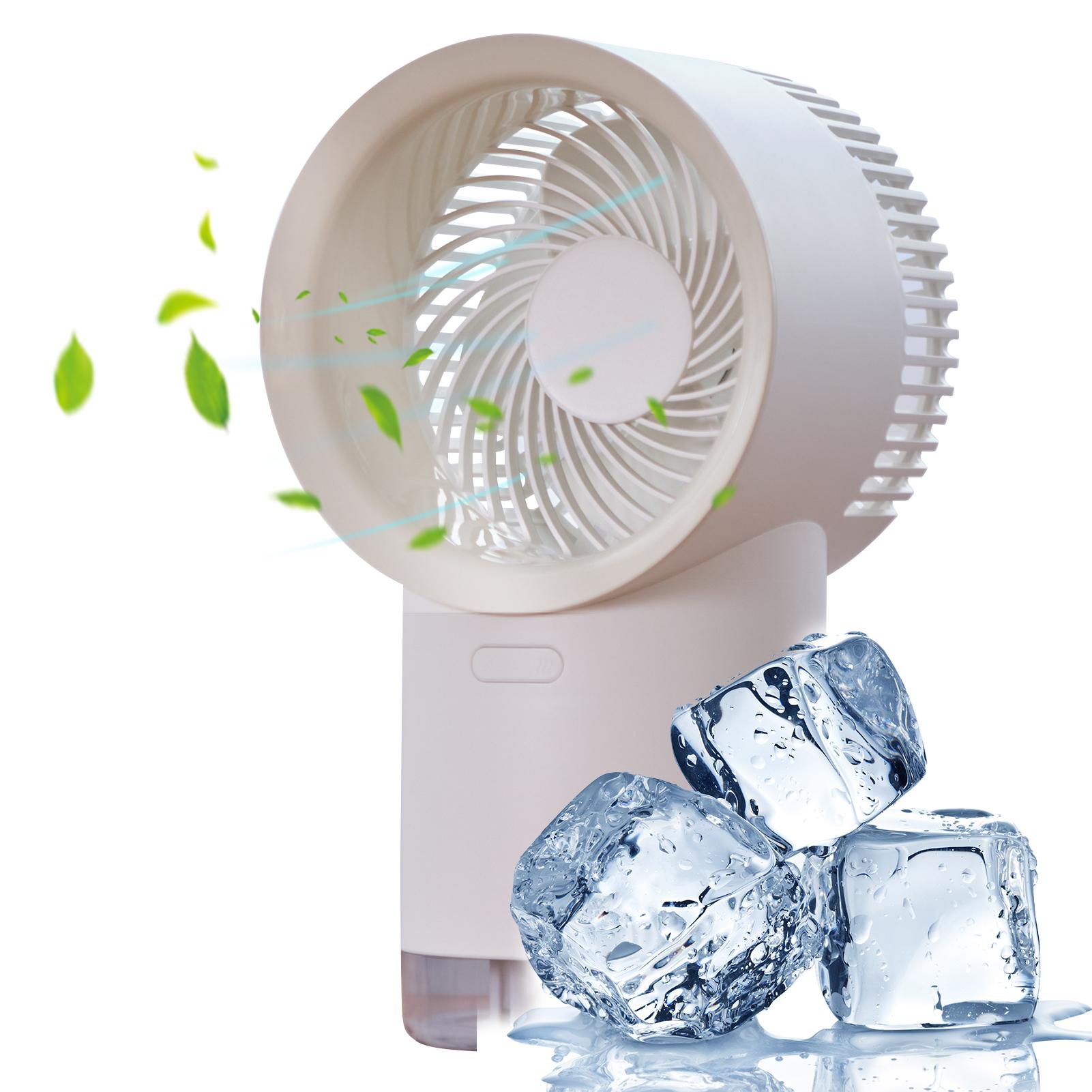 Quạt phun sương, Quạt làm mát không khí để bàn chạy bằng pin với 3 tốc độ làm mát