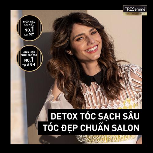 Dầu gội TRESEMME Salon Detox Dưỡng tóc chắc khỏe bóng mượt Gừng và Trà xanh Giúp detox tóc sạch sâu 850g