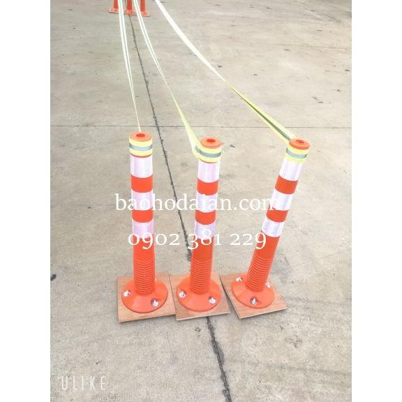 Cọc tiêu giao thông phân làn hình trụ nhựa dẻo - GT75B màu cam dài 75cm