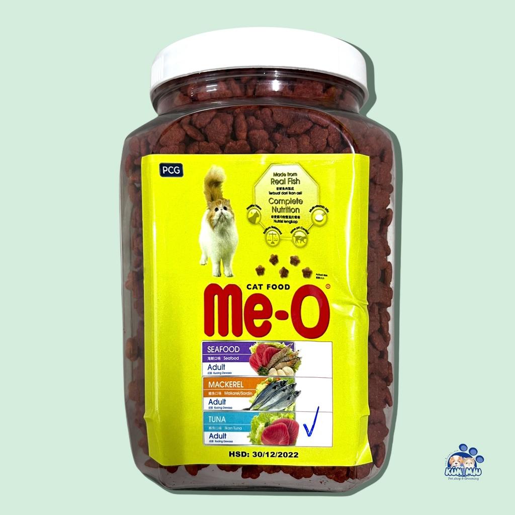 Thức ăn cao cấp dành cho mèo Me-o Adult vị Cá Thu, Cá Ngừ, Hải Sản - Hộp 1kg