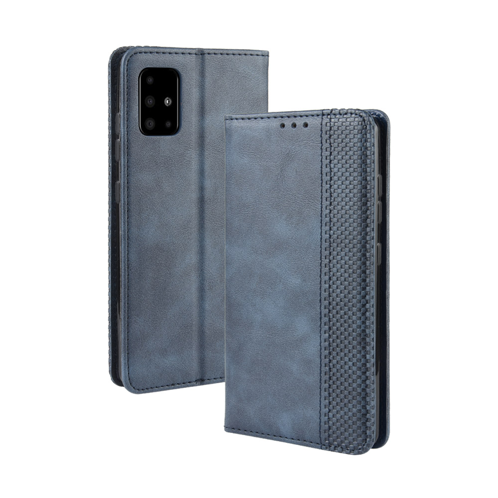 Bao da dạng ví, nam châm dành cho Samsung Galaxy A51 Luxury Leather Case - Hàng nhập khẩu