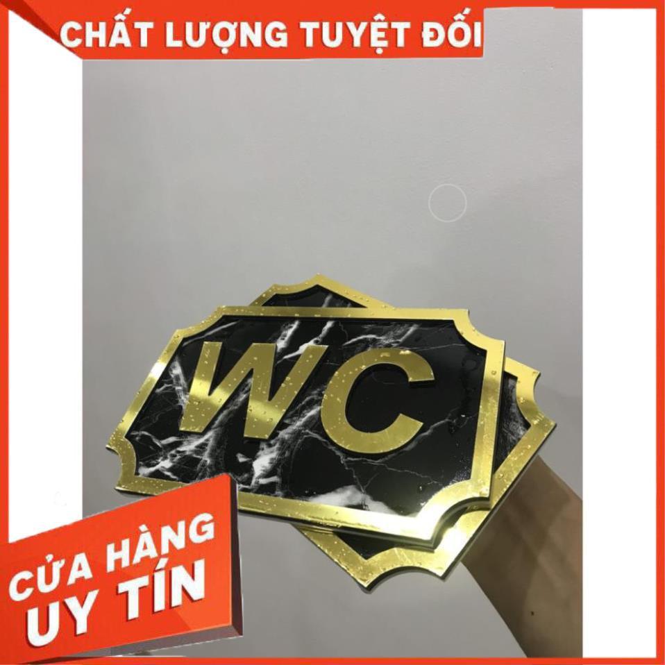 Bảng WC alu gương vàng chống nước