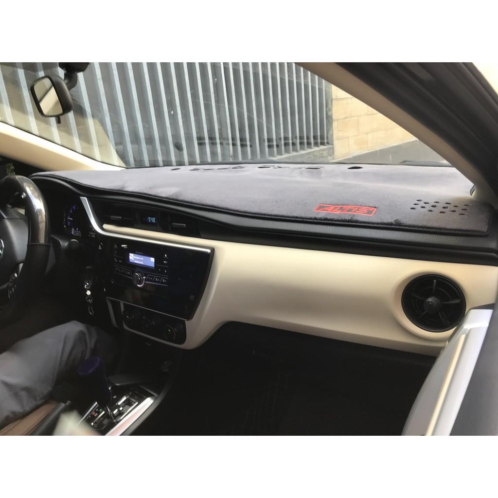 Thảm che nắng táp lô,taplo xe Toyota Altis 2014- 2015 2016 2017 2018 2019 2020 2021 2022 hàng nhung cao cấp