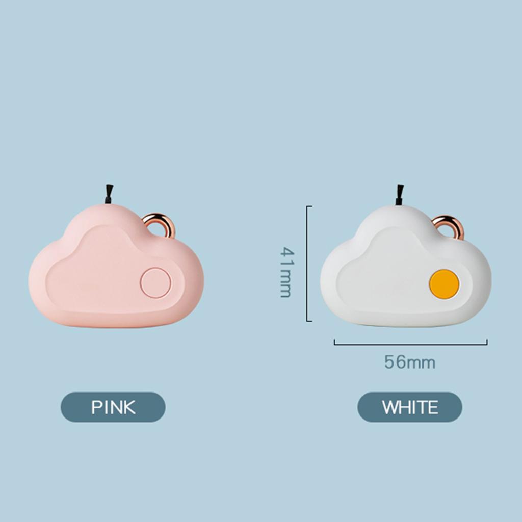 Portable Wearable Air Purifier Necklace 30 Million ions Purifier White