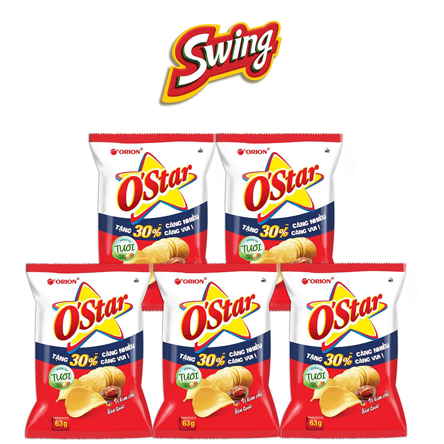 Combo 5 Snack O'star 63g