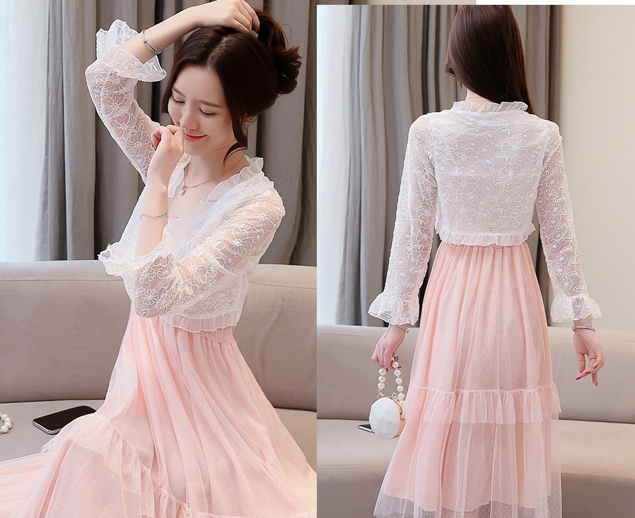 Áo khoác ren tà ngắn 11 C114