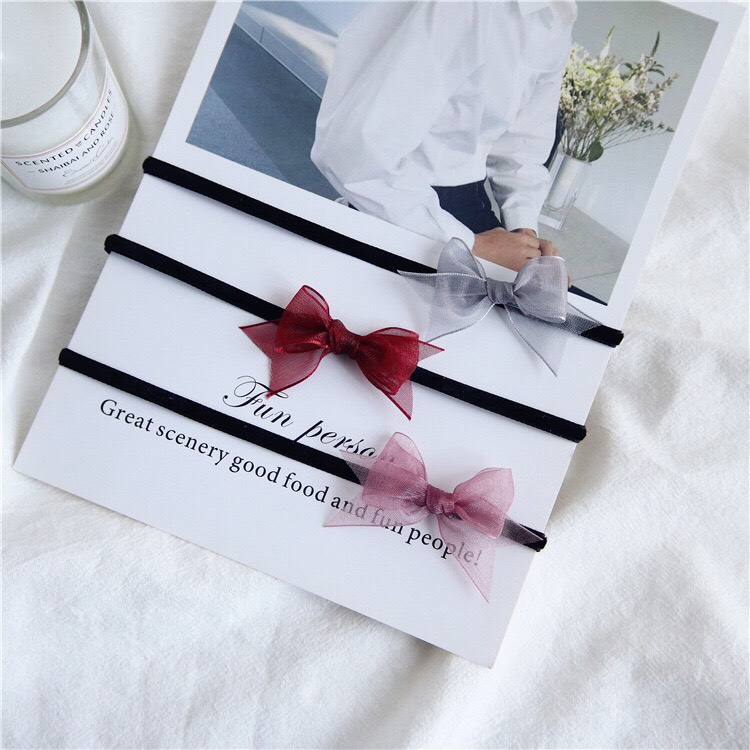 Vòng cổ choker nơ xinh xắn